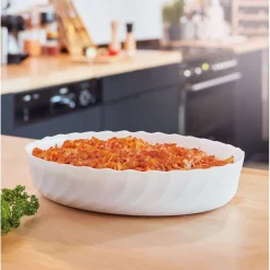 Plat de cuisson blanc 31,9 x 24,5 cm Smart Cuisine Trianon