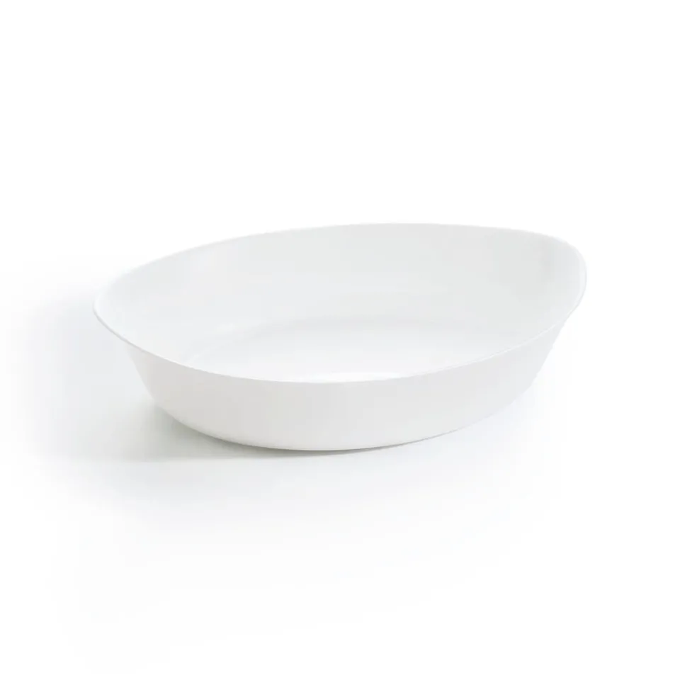 Plat de cuisson blanc 32,5 x 20,3 cm Smart Cuisine Carine
