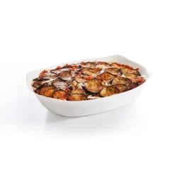 Plat de cuisson blanc 38 x 28 cm Smart Cuisine Carine