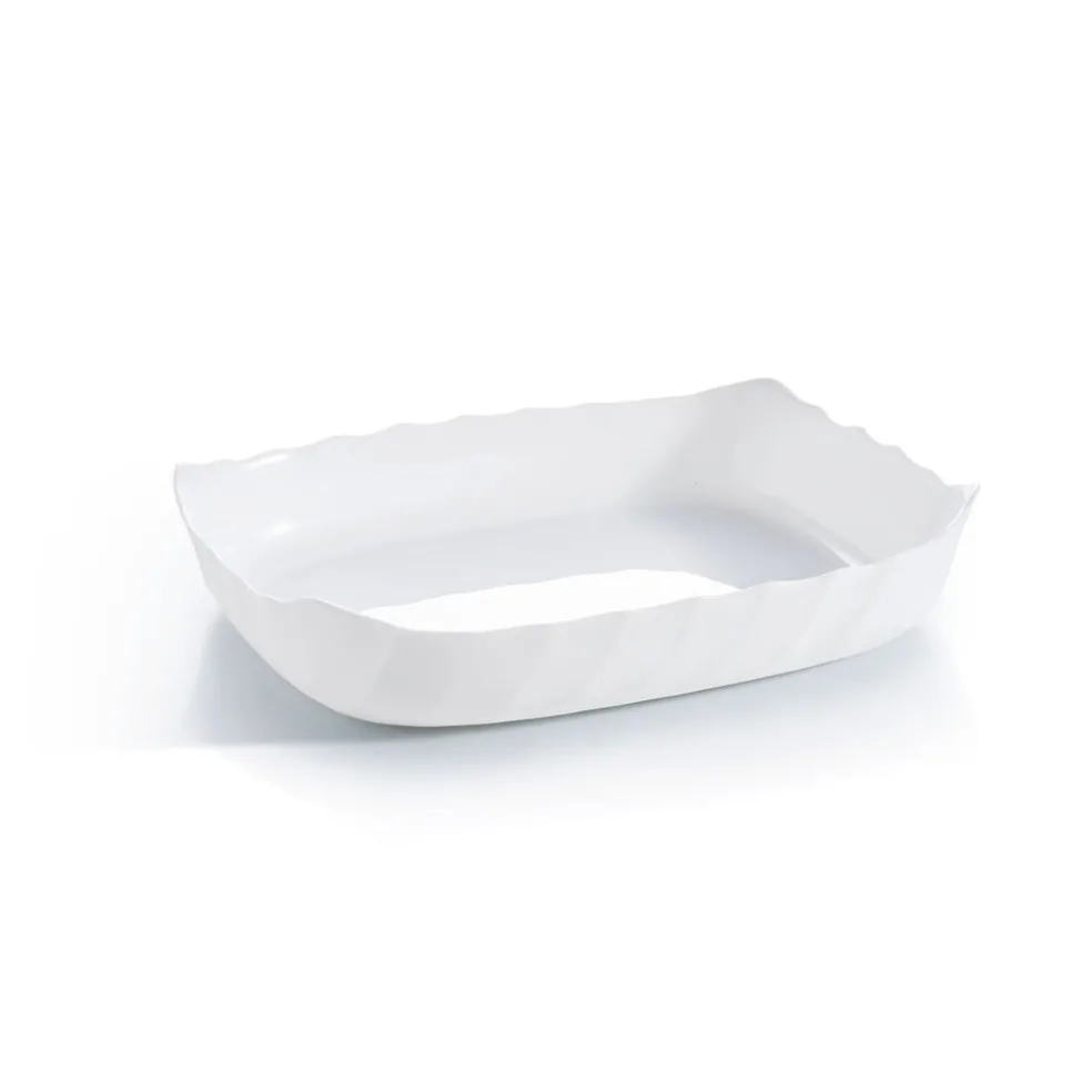 Plat de cuisson blanc 32 x 26 cm Smart Cuisine Trianon