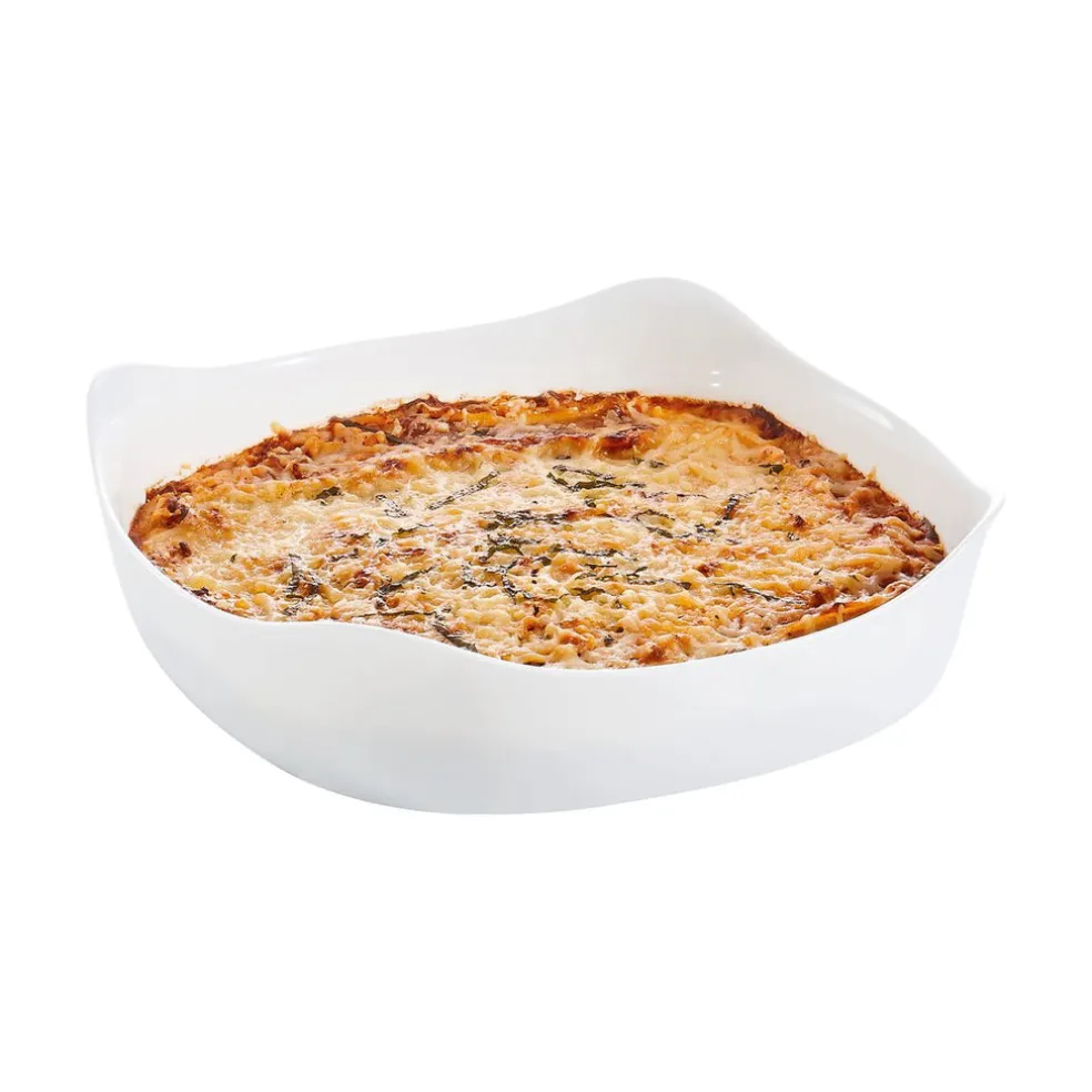 Plat de cuisson blanc 26 x 26 cm Smart Cuisine Carine