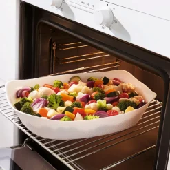 Plat de cuisson blanc 34 x 25 cm Smart Cuisine Wavy