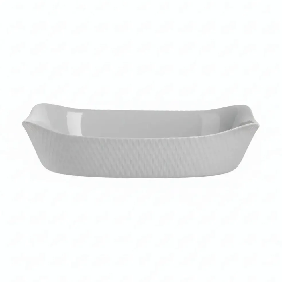 Plat rectangulaire 34x25 Smart Cuisine Wavy Granit