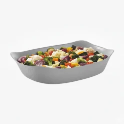 Plat rectangulaire 34x25 Smart Cuisine Wavy Granit