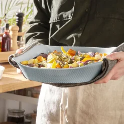 Plat rectangulaire 30x22 Smart Cuisine Wavy Granit