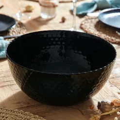Saladier noir 24 cm Pampille